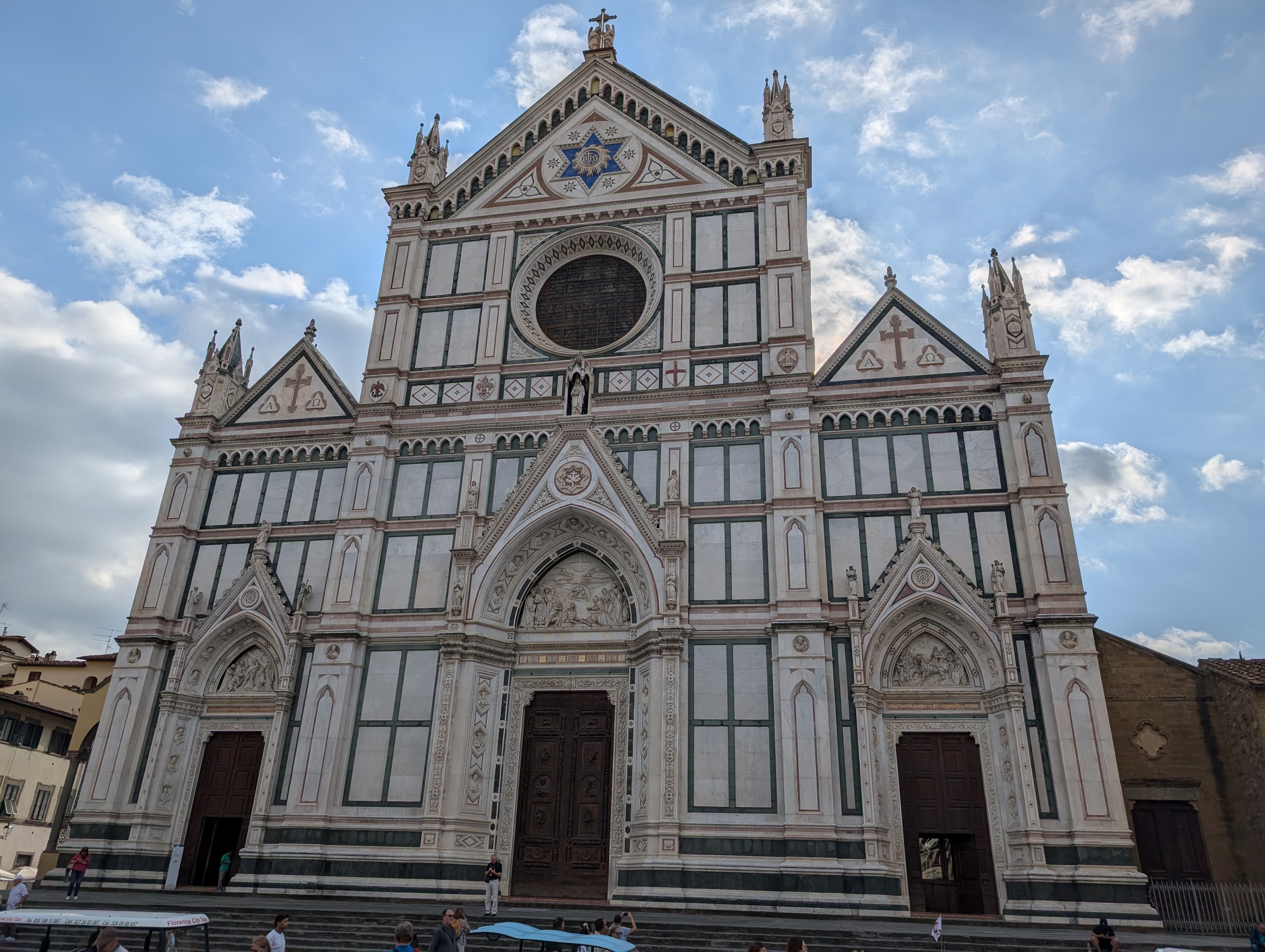 Façade of the Basilica di Santa Croce in Florence